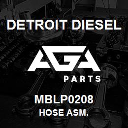 MBLP0208 Detroit Diesel Hose Asm. | AGA Parts