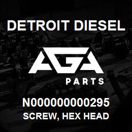 N000000000295 Detroit Diesel Screw, Hex Head | AGA Parts