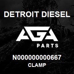 N000000000667 Detroit Diesel Clamp | AGA Parts