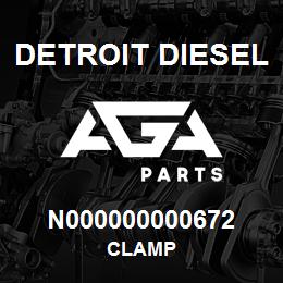 N000000000672 Detroit Diesel Clamp | AGA Parts