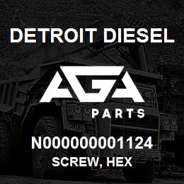 N000000001124 Detroit Diesel Screw, Hex | AGA Parts