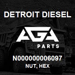 N000000006097 Detroit Diesel Nut, Hex | AGA Parts