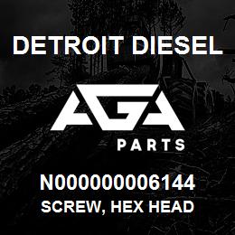 N000000006144 Detroit Diesel Screw, Hex Head | AGA Parts