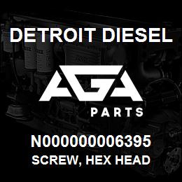 N000000006395 Detroit Diesel Screw, Hex Head | AGA Parts