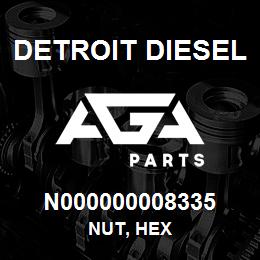 N000000008335 Detroit Diesel Nut, Hex | AGA Parts