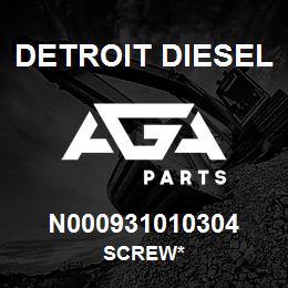 N000931010304 Detroit Diesel Screw* | AGA Parts