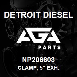 NP206603 Detroit Diesel Clamp, 5" Exh. | AGA Parts