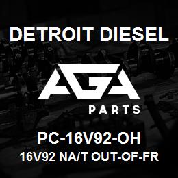 PC-16V92-OH Detroit Diesel 16V92 NA/T Out-Of-Frame Overhaul Kit | AGA Parts