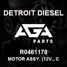 R0461178 Detroit Diesel Motor Assy. (12V., CW, Insulated) Remanufactured | AGA Parts