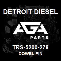 TRS-5200-278 Detroit Diesel Dowel Pin | AGA Parts