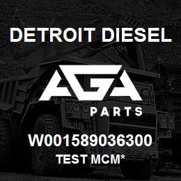 W001589036300 Detroit Diesel Test MCM* | AGA Parts