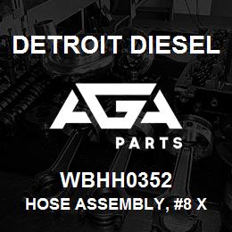 WBHH0352 Detroit Diesel Hose Assembly, #8 X 38.0, H&H Wrap, (Option Type #686) | AGA Parts
