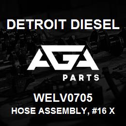 WELV0705 Detroit Diesel Hose Assembly, #16 X 74.33" L. | AGA Parts