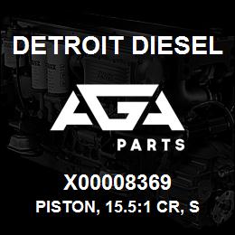 X00008369 Detroit Diesel Piston, 15.5:1 CR, S4000 w/Carbon Scraper* | AGA Parts