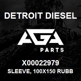 X00022979 Detroit Diesel Sleeve, 100x150 Rubber* | AGA Parts