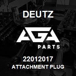 22012017 Deutz ATTACHMENT PLUG | AGA Parts