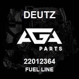 22012364 Deutz FUEL LINE | AGA Parts