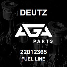 22012365 Deutz FUEL LINE | AGA Parts