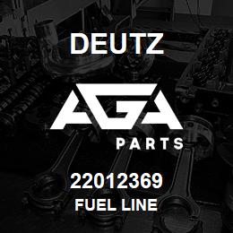 22012369 Deutz FUEL LINE | AGA Parts