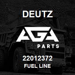 22012372 Deutz FUEL LINE | AGA Parts