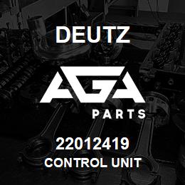 22012419 Deutz CONTROL UNIT | AGA Parts