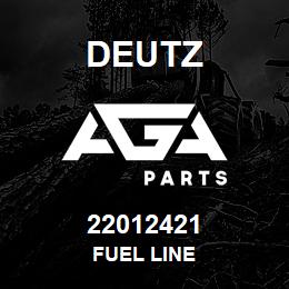 22012421 Deutz FUEL LINE | AGA Parts