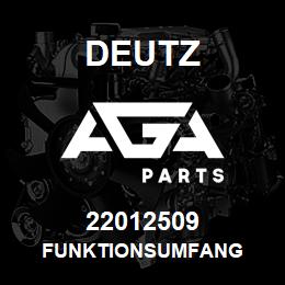 22012509 Deutz FUNKTIONSUMFANG | AGA Parts