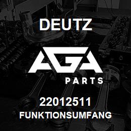 22012511 Deutz FUNKTIONSUMFANG | AGA Parts