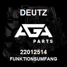 22012514 Deutz FUNKTIONSUMFANG | AGA Parts