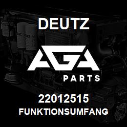 22012515 Deutz FUNKTIONSUMFANG | AGA Parts