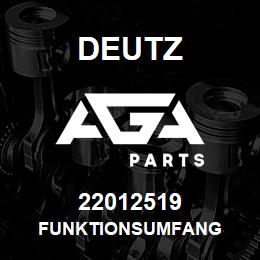 22012519 Deutz FUNKTIONSUMFANG | AGA Parts