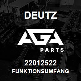 22012522 Deutz FUNKTIONSUMFANG | AGA Parts