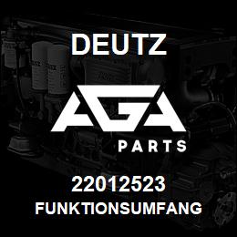 22012523 Deutz FUNKTIONSUMFANG | AGA Parts