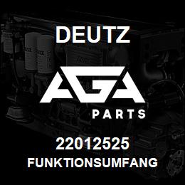 22012525 Deutz FUNKTIONSUMFANG | AGA Parts