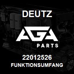 22012526 Deutz FUNKTIONSUMFANG | AGA Parts