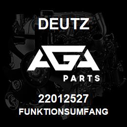 22012527 Deutz FUNKTIONSUMFANG | AGA Parts