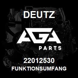 22012530 Deutz FUNKTIONSUMFANG | AGA Parts