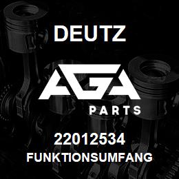 22012534 Deutz FUNKTIONSUMFANG | AGA Parts