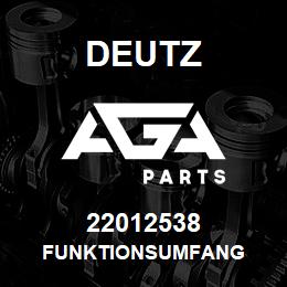 22012538 Deutz FUNKTIONSUMFANG | AGA Parts