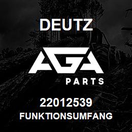 22012539 Deutz FUNKTIONSUMFANG | AGA Parts