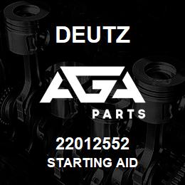 22012552 Deutz STARTING AID | AGA Parts