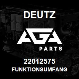 22012575 Deutz FUNKTIONSUMFANG | AGA Parts