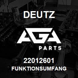 22012601 Deutz FUNKTIONSUMFANG | AGA Parts