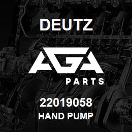 22019058 Deutz HAND PUMP | AGA Parts