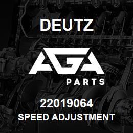 22019064 Deutz SPEED ADJUSTMENT | AGA Parts