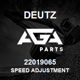 22019065 Deutz SPEED ADJUSTMENT | AGA Parts