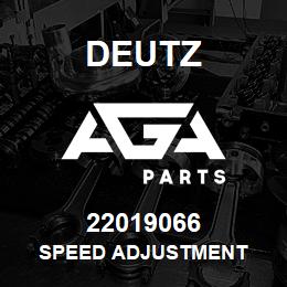 22019066 Deutz SPEED ADJUSTMENT | AGA Parts