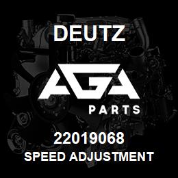 22019068 Deutz SPEED ADJUSTMENT | AGA Parts