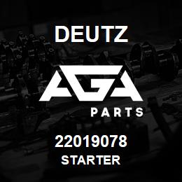 22019078 Deutz STARTER | AGA Parts