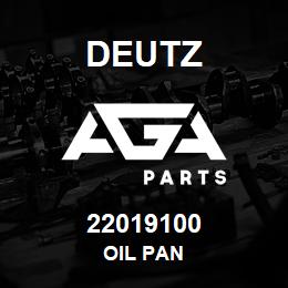 22019100 Deutz OIL PAN | AGA Parts